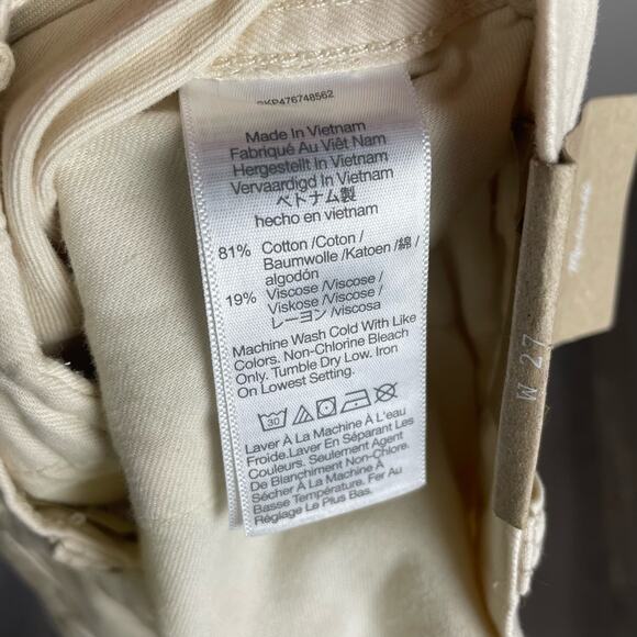 Madewell Low Slung Cargo Straight Leg Boho Trendy Pants US Women's 27 New - Picture 6 of 6